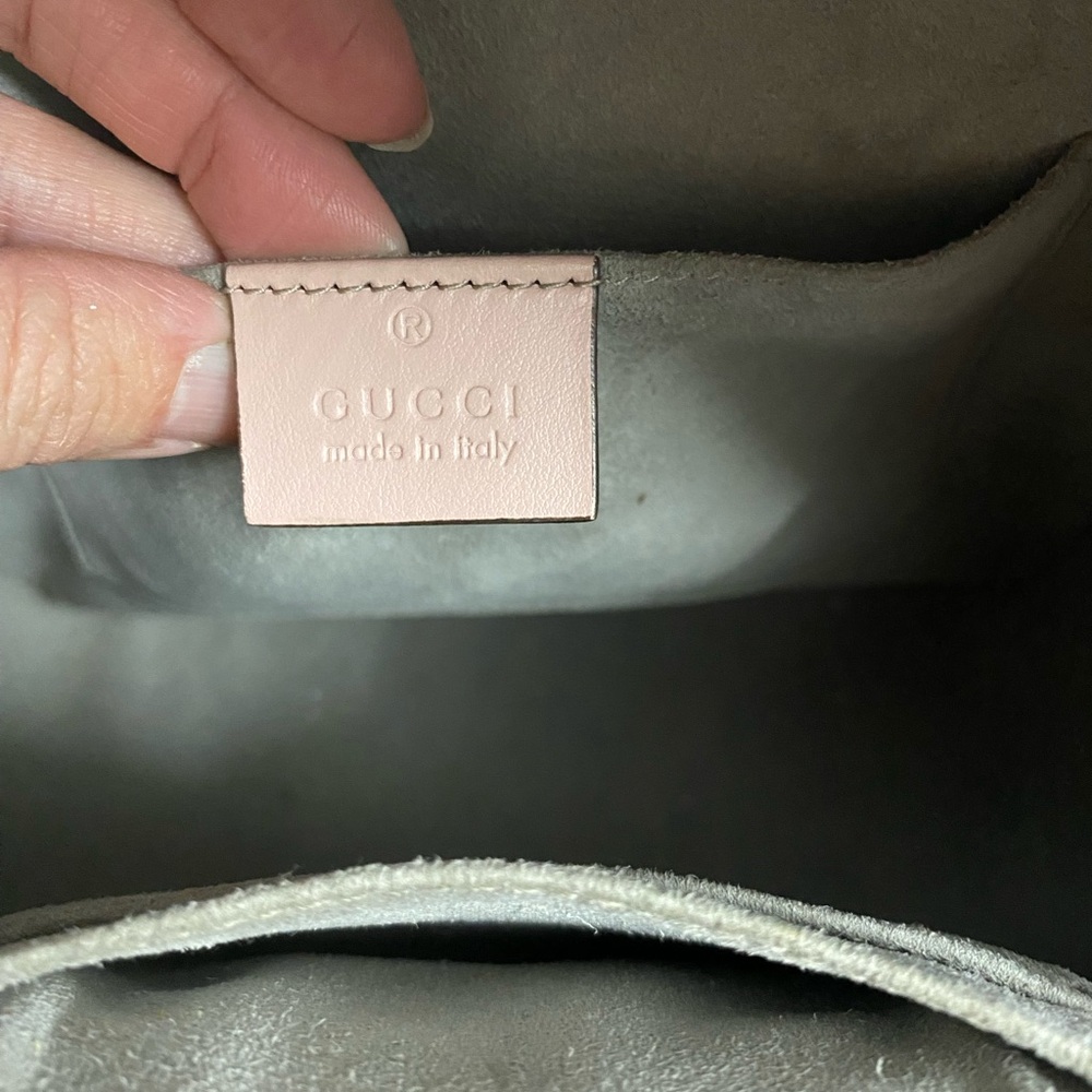 Authentic Pink Gucci leather backpack - Picture 4 of 5